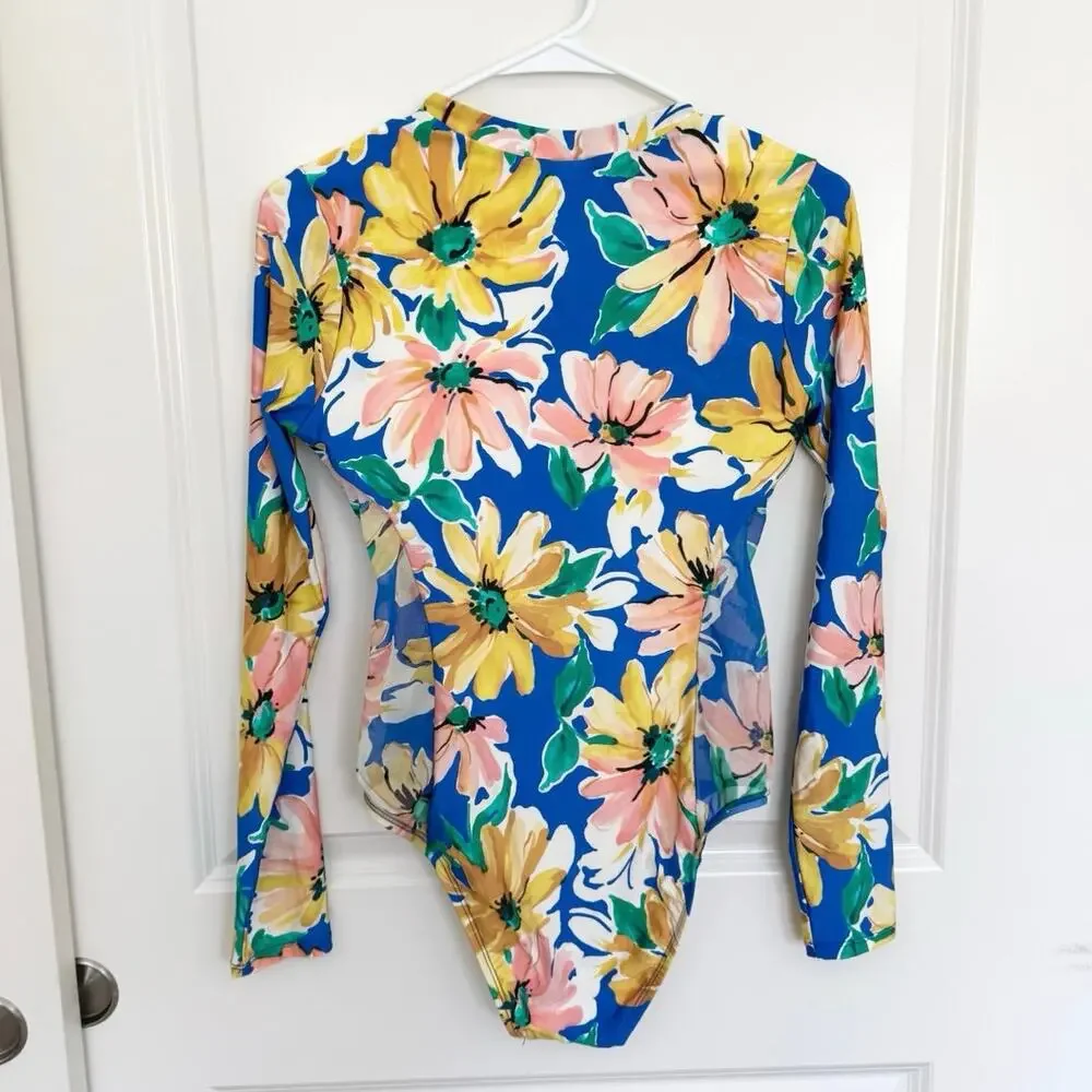 Sunshine 79 Sunflower Getaway Paddlesuit One Piece Swimsuit Small